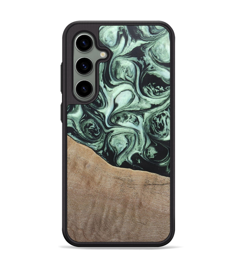 Galaxy S24 Plus Wood+Resin Phone Case - Harry (Green, 696678)