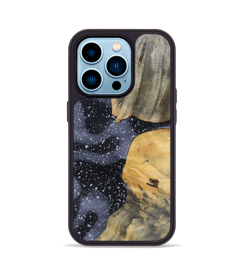 iPhone 14 Pro Wood+Resin Phone Case - Deneen (Cosmos, 696734)