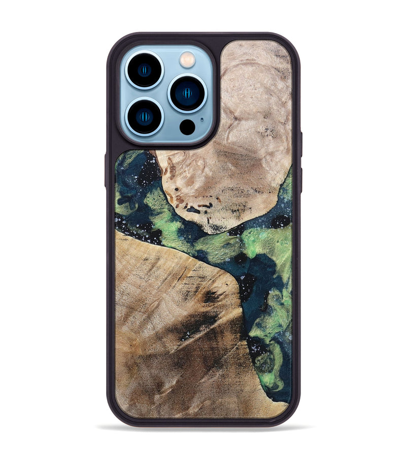 iPhone 14 Pro Max Wood+Resin Phone Case - Sullivan (Cosmos, 696735)