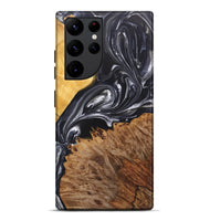 Galaxy S22 Ultra Wood+Resin Live Edge Phone Case - Julissa (Black & White, 696808)