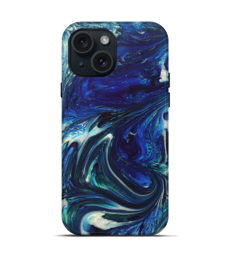 iPhone 15 ResinArt Live Edge Phone Case - Cecil (Watercolor, 696836)