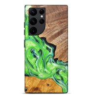 Galaxy S22 Ultra Wood+Resin Live Edge Phone Case - Daryl (Green, 696850)