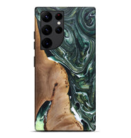Galaxy S22 Ultra Wood+Resin Live Edge Phone Case - Gabriel (Green, 696859)