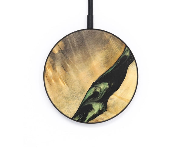 Circle Wood+Resin Wireless Charger - Eileen (Green, 696917)