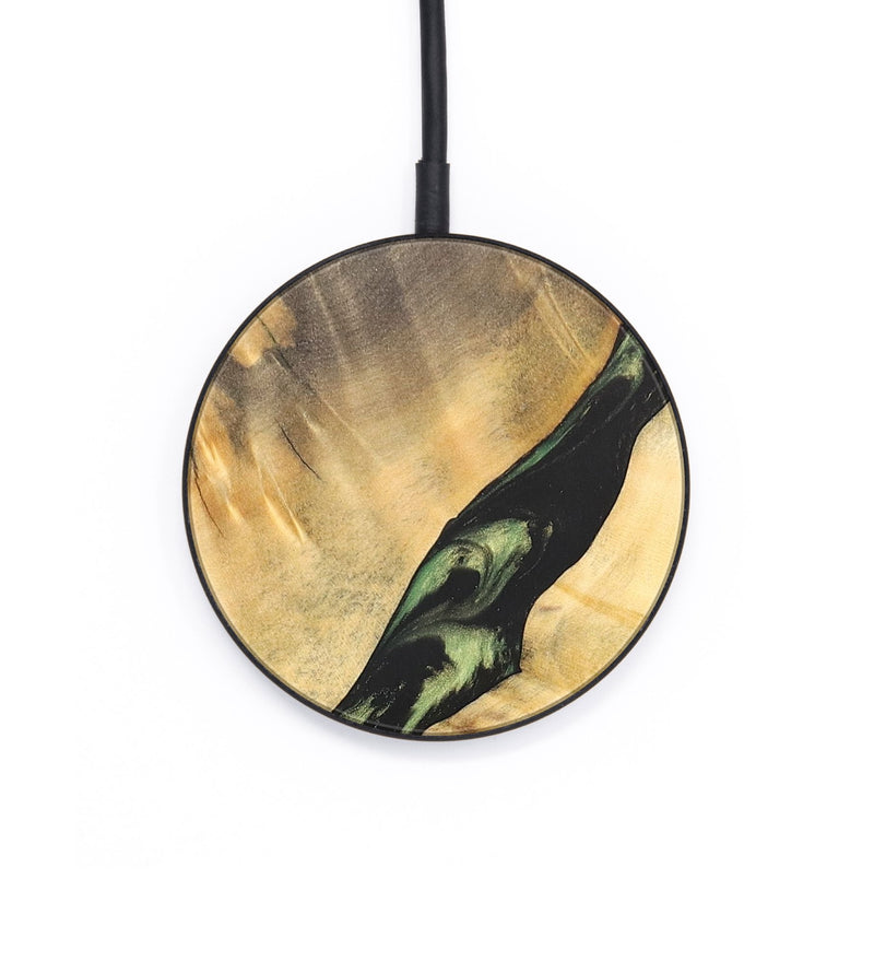Circle Wood+Resin Wireless Charger - Eileen (Green, 696917)