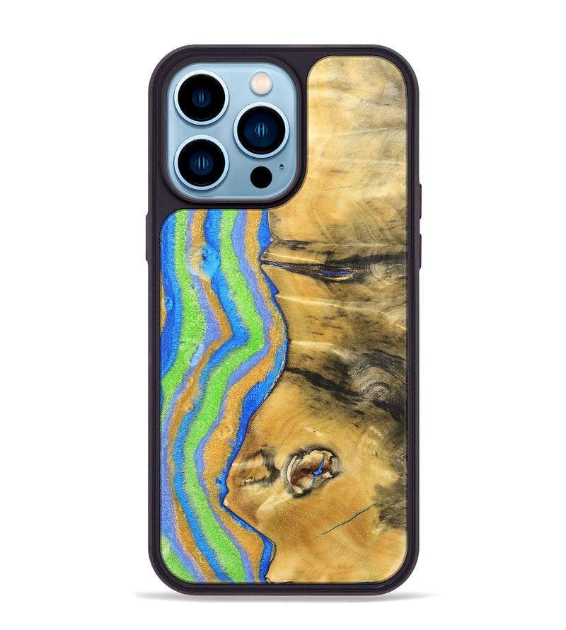 iPhone 14 Pro Max Wood+Resin Phone Case - Bradley (The Lab, 696942)