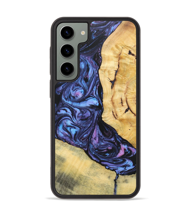 Galaxy S23 Plus Wood+Resin Phone Case - Aspen (Purple, 696946)