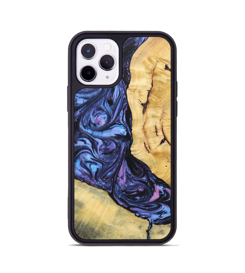 iPhone 11 Pro Wood+Resin Phone Case - Aspen (Purple, 696946)