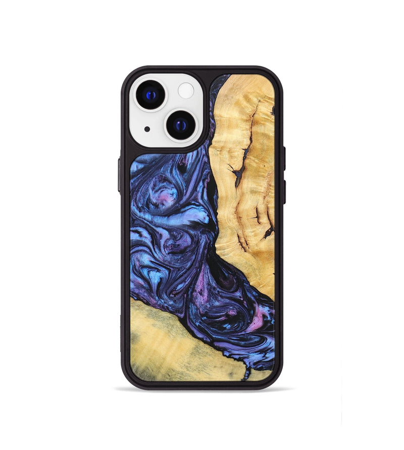 iPhone 13 mini Wood+Resin Phone Case - Aspen (Purple, 696946)