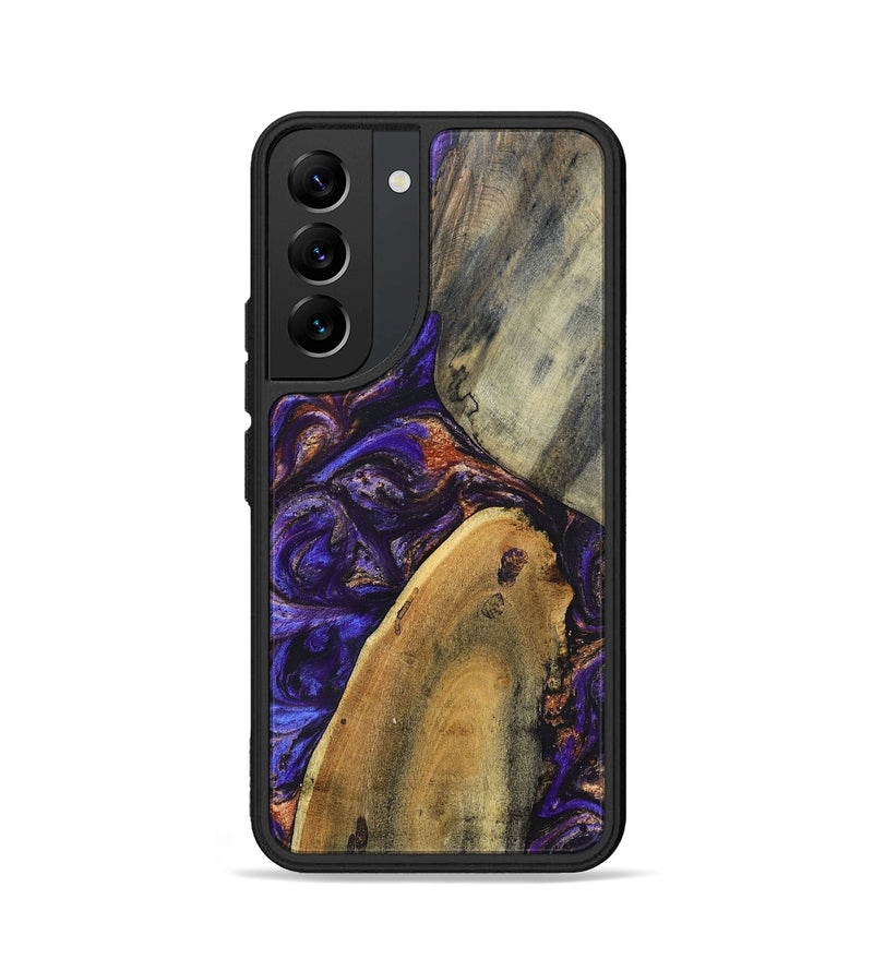 Galaxy S22 Wood+Resin Phone Case - Fannie (Purple, 696951)