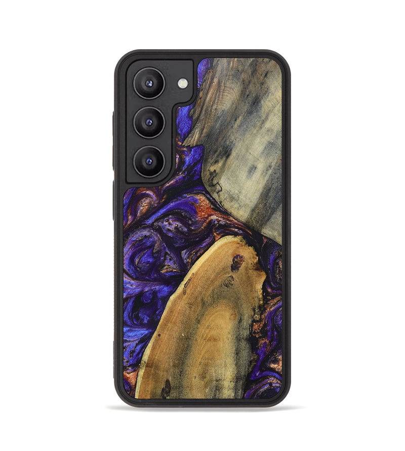 Galaxy S23 Wood+Resin Phone Case - Fannie (Purple, 696951)