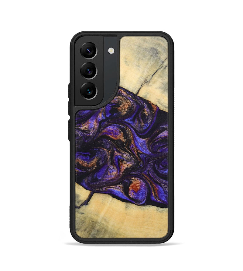 Galaxy S22 Wood+Resin Phone Case - Sheree (Purple, 696955)