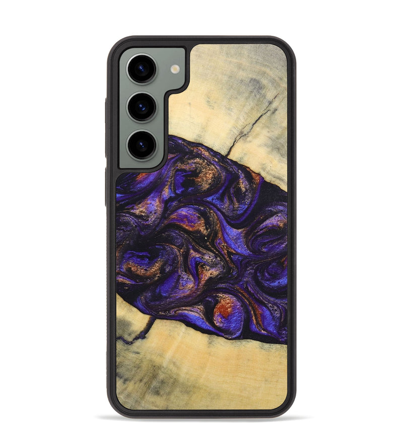 Galaxy S23 Plus Wood+Resin Phone Case - Sheree (Purple, 696955)