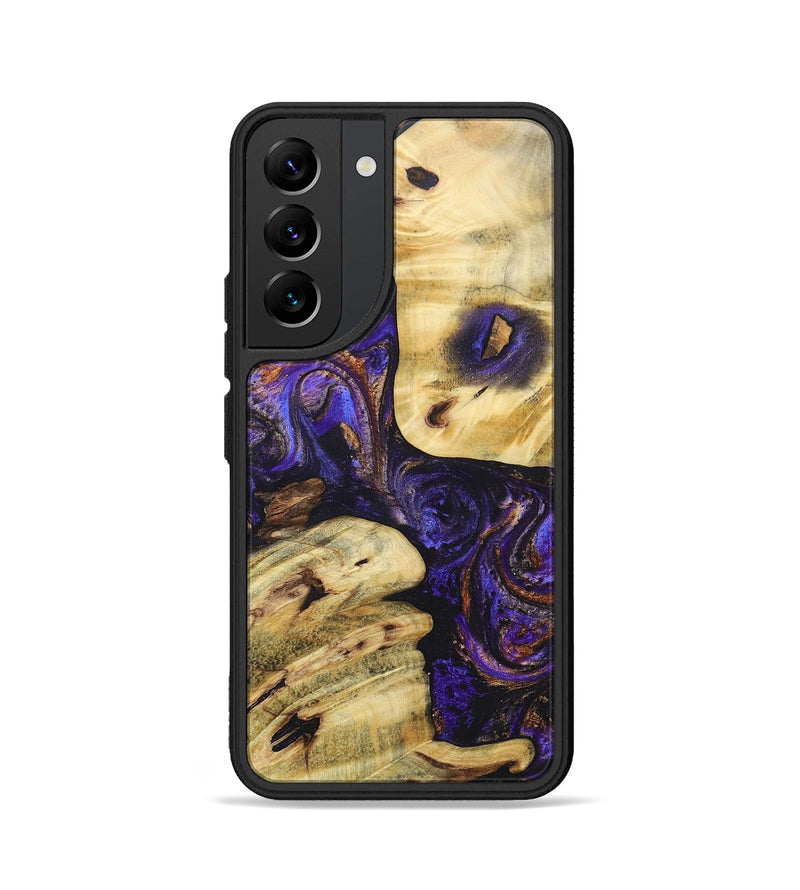 Galaxy S22 Wood+Resin Phone Case - Thomas (Purple, 696961)