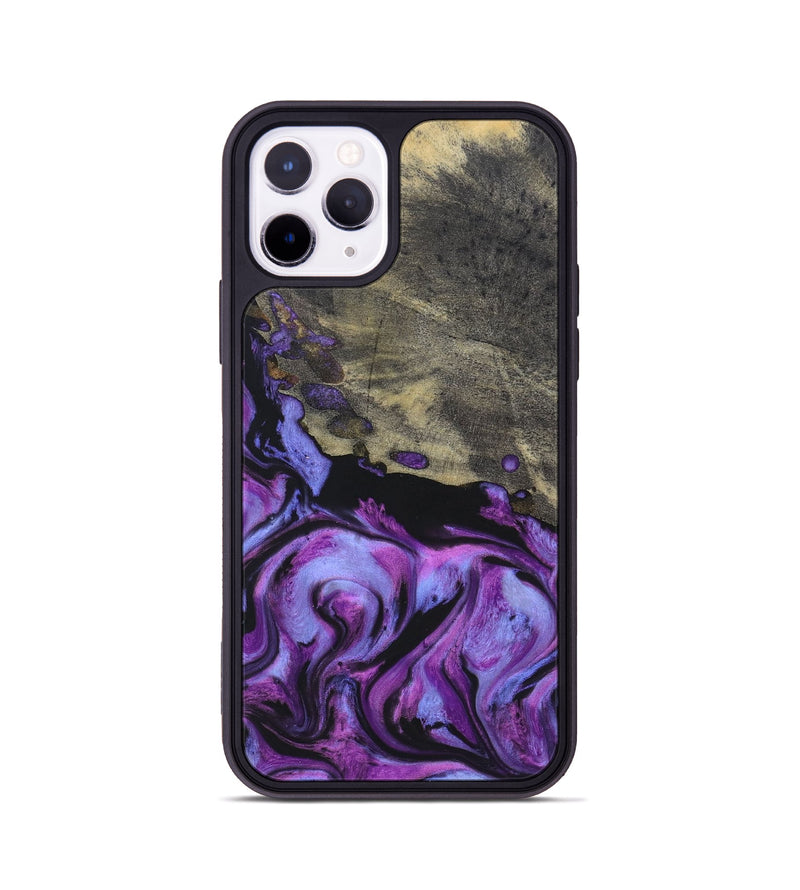 iPhone 11 Pro Wood+Resin Phone Case - Malakai (Purple, 696999)