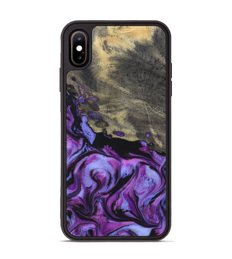 iPhone Xs Max Wood+Resin Phone Case - Malakai (Purple, 696999)