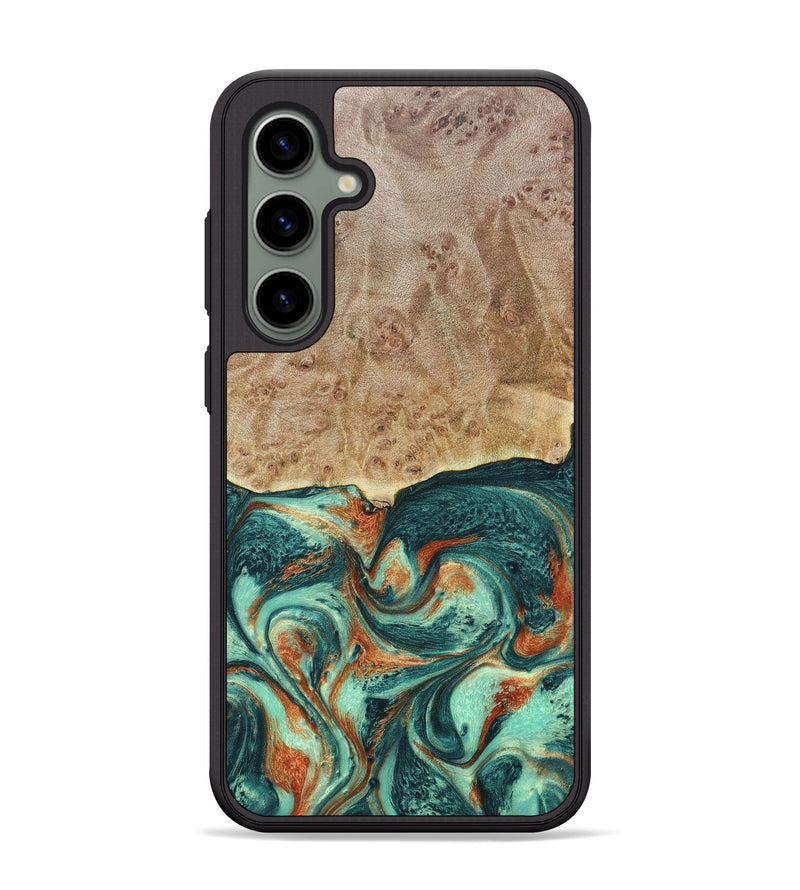 Galaxy S24 Plus Wood+Resin Phone Case - Miguel (Green, 697003)