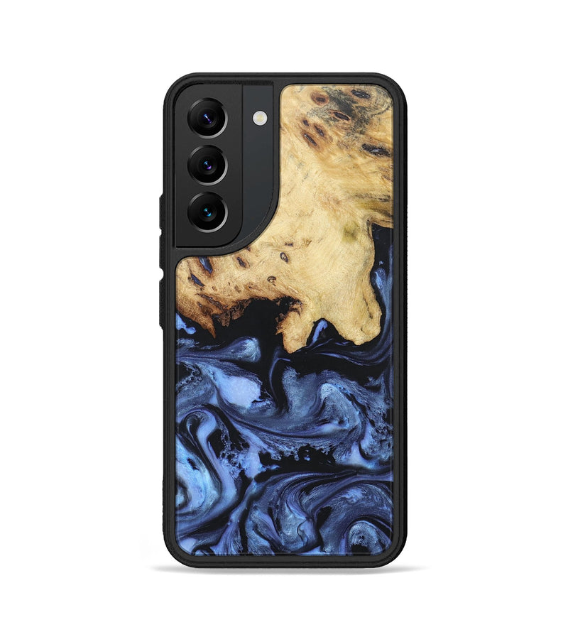 Galaxy S22 Wood+Resin Phone Case - Joanna (Blue, 697023)