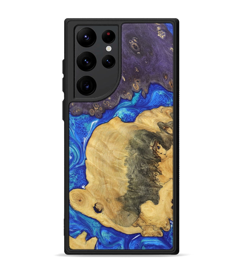 Galaxy S22 Ultra Wood+Resin Phone Case - Robbie (Mosaic, 697030)