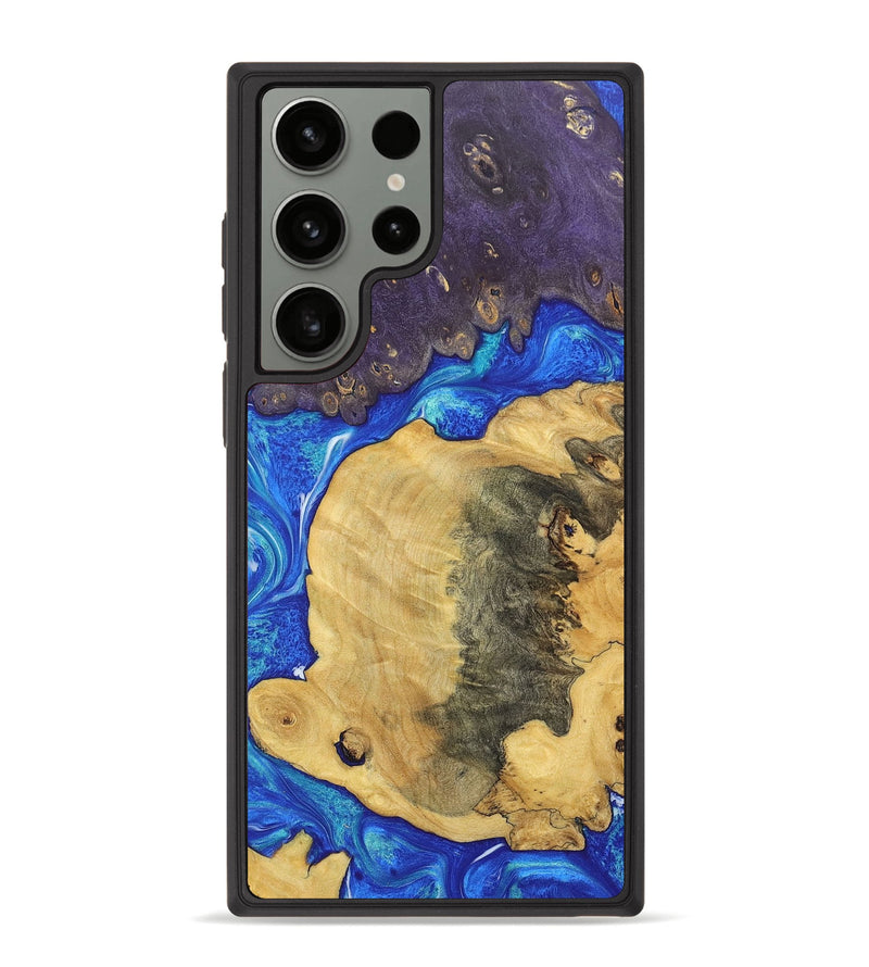 Galaxy S23 Ultra Wood+Resin Phone Case - Robbie (Mosaic, 697030)
