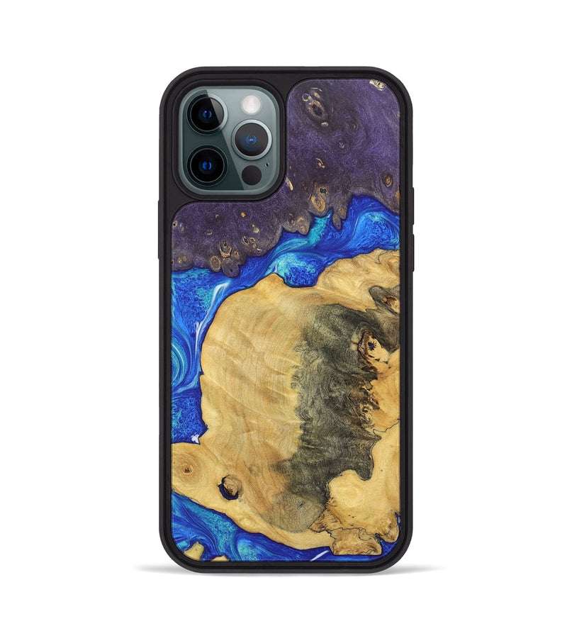 iPhone 12 Pro Wood+Resin Phone Case - Robbie (Mosaic, 697030)