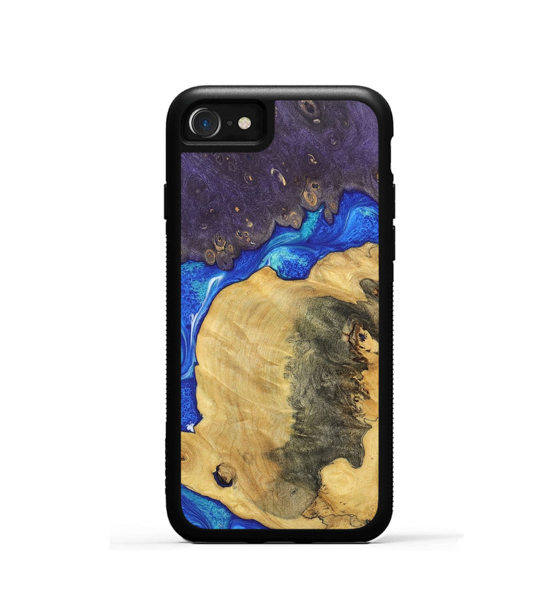 iPhone SE Wood+Resin Phone Case - Robbie (Mosaic, 697030)