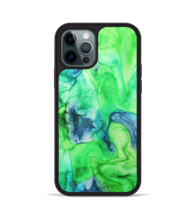 iPhone 12 Pro Wood+Resin Phone Case - Cecelia (Watercolor, 697042)