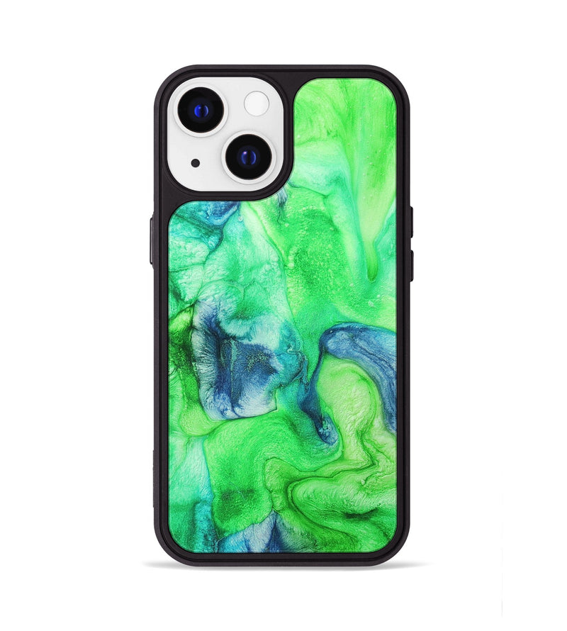 iPhone 13 Wood+Resin Phone Case - Cecelia (Watercolor, 697042)