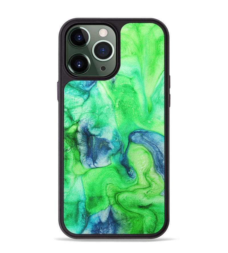 iPhone 13 Pro Max Wood+Resin Phone Case - Cecelia (Watercolor, 697042)