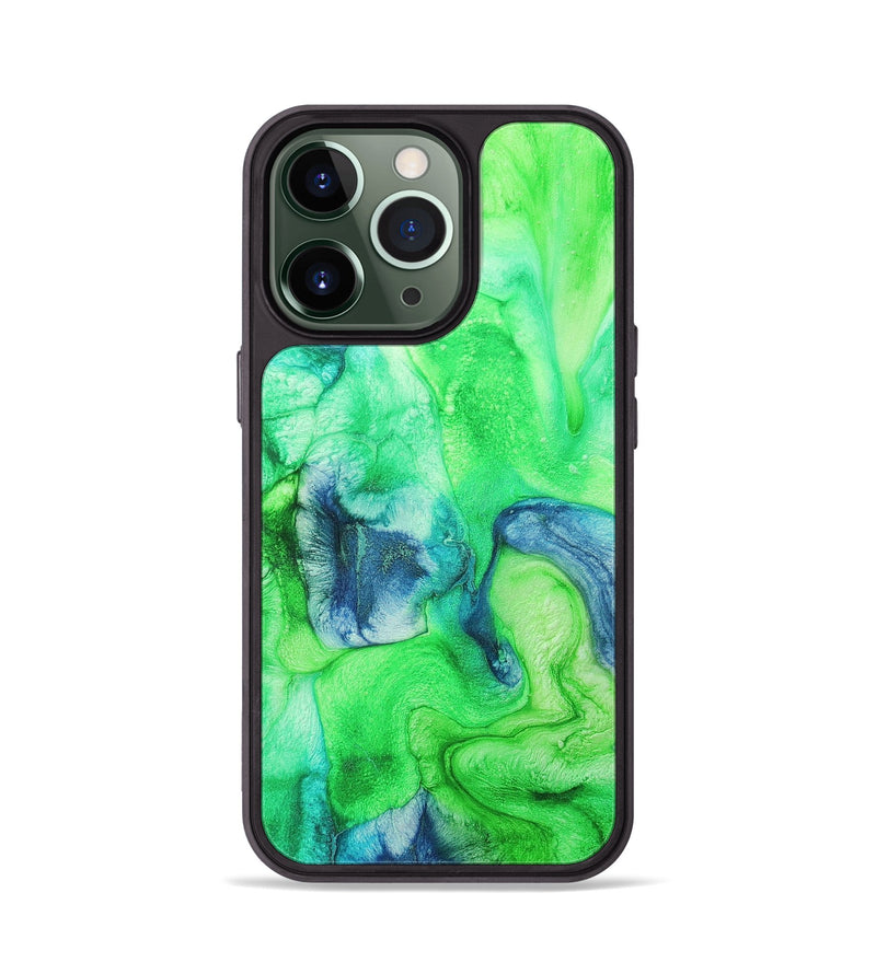 iPhone 13 Pro Wood+Resin Phone Case - Cecelia (Watercolor, 697042)