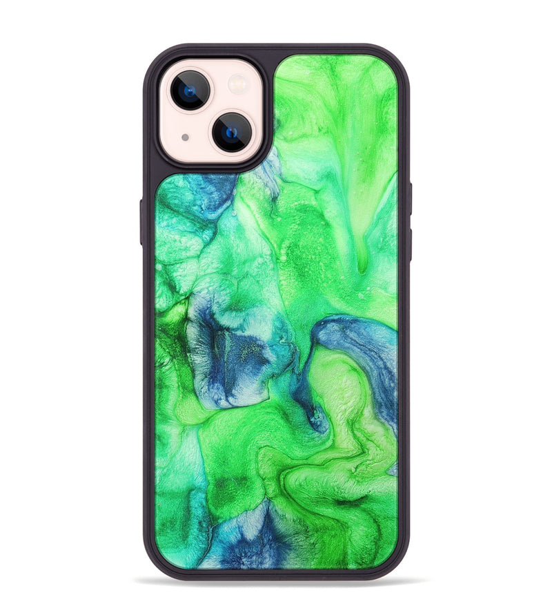 iPhone 14 Plus Wood+Resin Phone Case - Cecelia (Watercolor, 697042)
