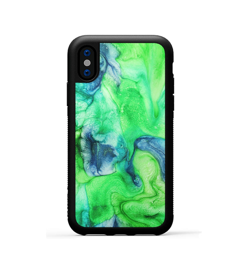 iPhone Xs Wood+Resin Phone Case - Cecelia (Watercolor, 697042)