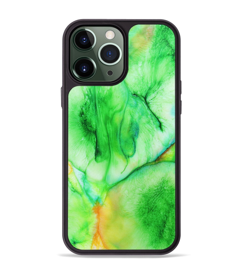 iPhone 13 Pro Max Wood+Resin Phone Case - Damon (Watercolor, 697045)