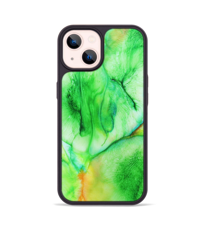 iPhone 14 Wood+Resin Phone Case - Damon (Watercolor, 697045)