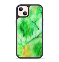 iPhone 14 Plus Wood+Resin Phone Case - Damon (Watercolor, 697045)
