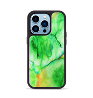 iPhone 14 Pro Wood+Resin Phone Case - Damon (Watercolor, 697045)