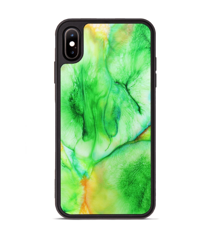 iPhone Xs Max Wood+Resin Phone Case - Damon (Watercolor, 697045)