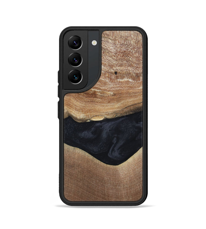 Galaxy S22 Wood+Resin Phone Case - Lyric (Pure Black, 697055)