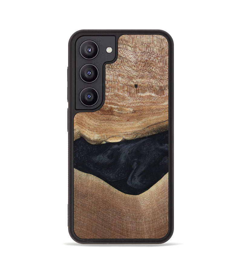Galaxy S23 Wood+Resin Phone Case - Lyric (Pure Black, 697055)