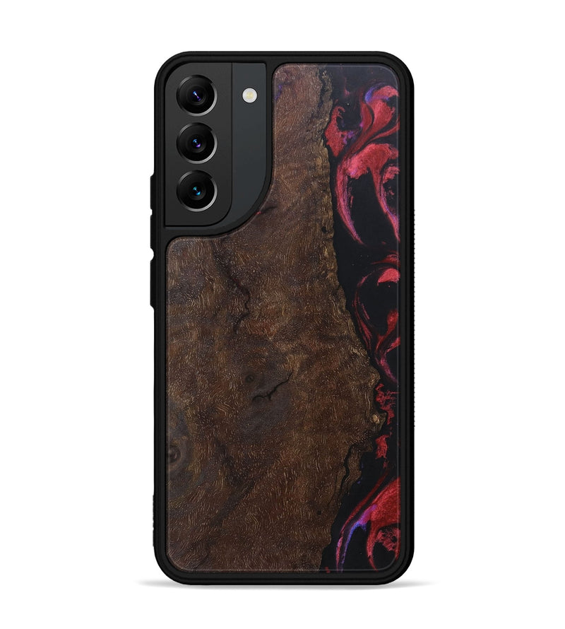 Galaxy S22 Plus Wood+Resin Phone Case - Clint (Red, 697065)