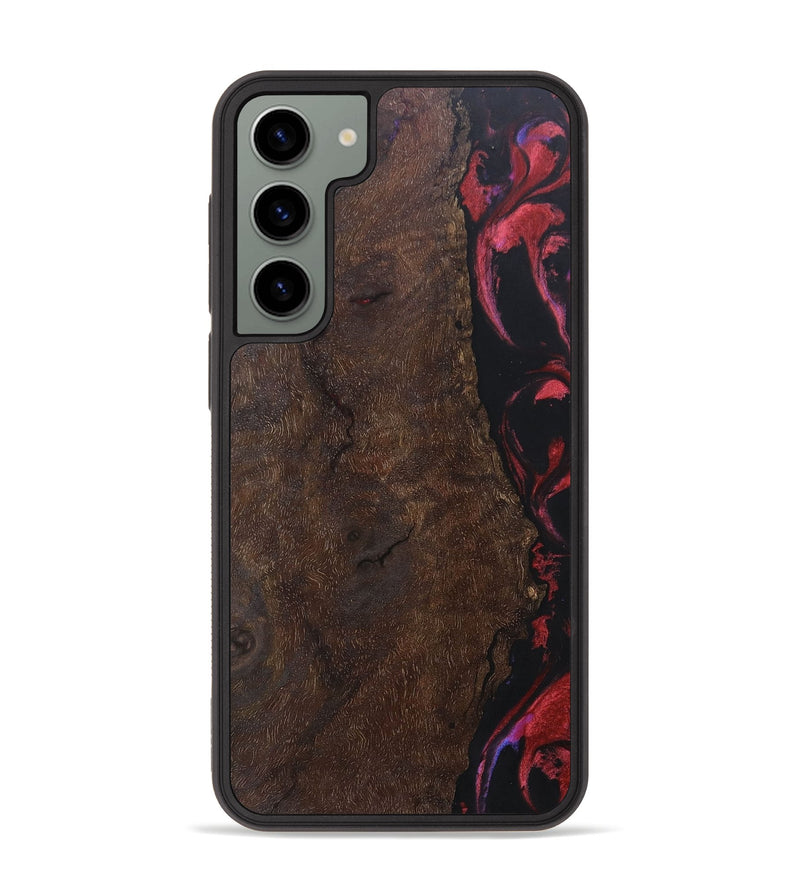 Galaxy S23 Plus Wood+Resin Phone Case - Clint (Red, 697065)