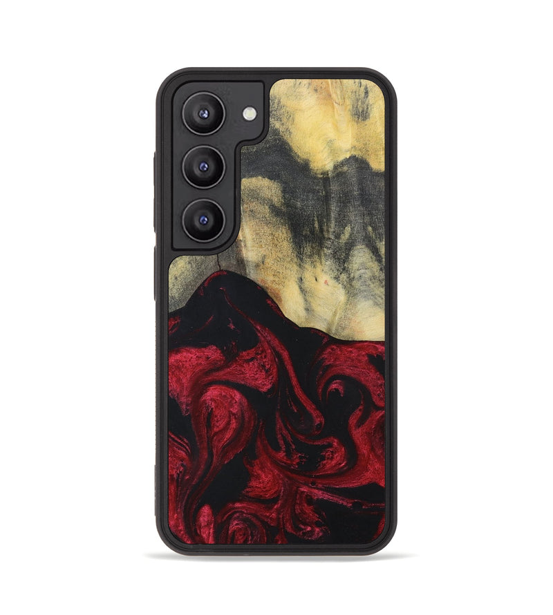 Galaxy S23 Wood+Resin Phone Case - Jasper (Red, 697072)