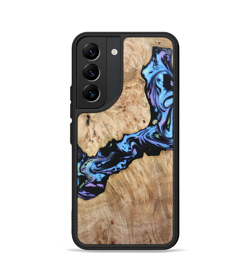 Galaxy S22 Wood+Resin Phone Case - Jewell (Purple, 697085)