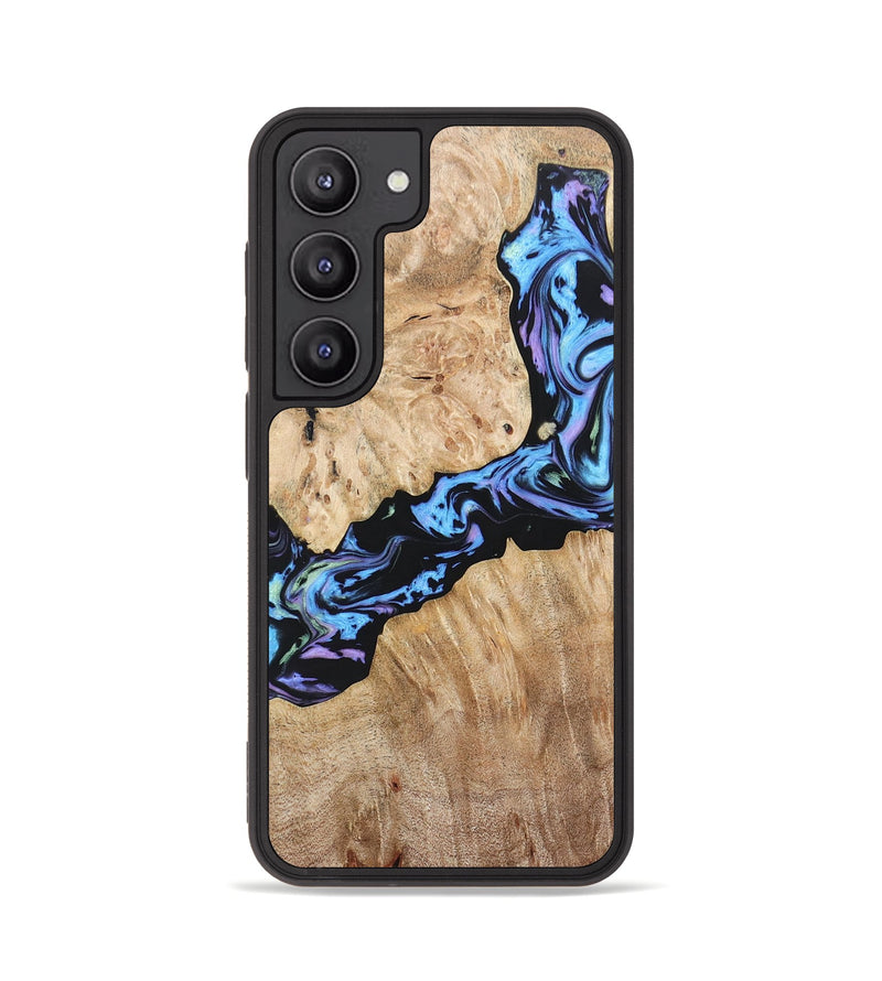 Galaxy S23 Wood+Resin Phone Case - Jewell (Purple, 697085)
