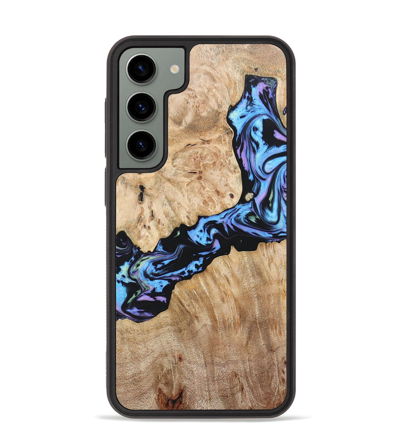 Galaxy S23 Plus Wood+Resin Phone Case - Jewell (Purple, 697085)