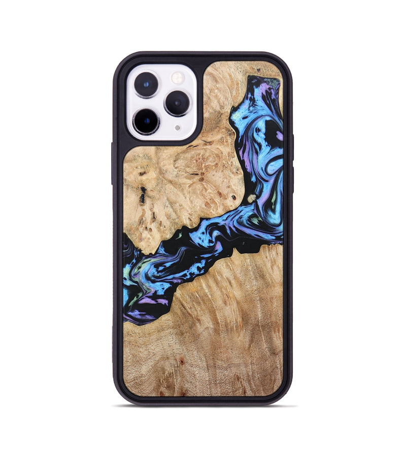 iPhone 11 Pro Wood+Resin Phone Case - Jewell (Purple, 697085)