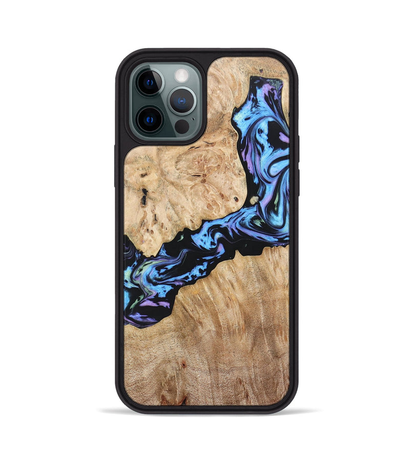 iPhone 12 Pro Wood+Resin Phone Case - Jewell (Purple, 697085)