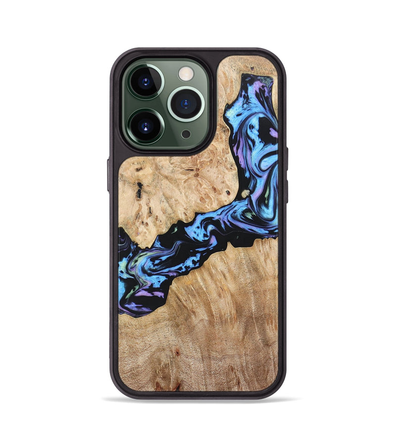 iPhone 13 Pro Wood+Resin Phone Case - Jewell (Purple, 697085)