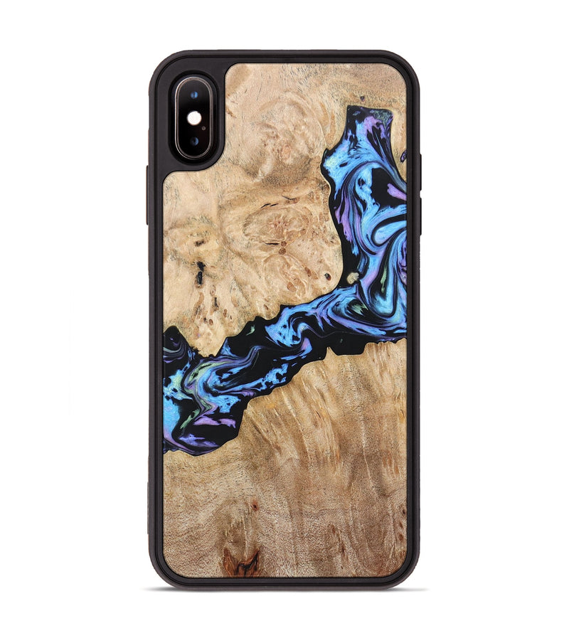 iPhone Xs Max Wood+Resin Phone Case - Jewell (Purple, 697085)