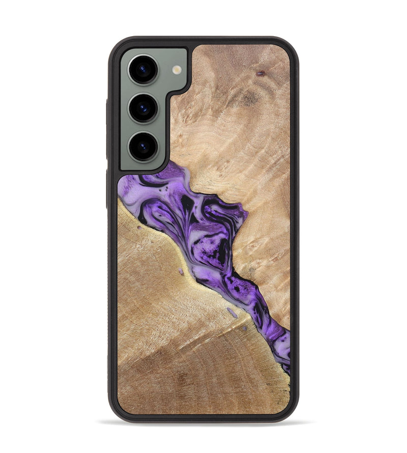 Galaxy S23 Plus Wood+Resin Phone Case - Tyrone (Purple, 697088)